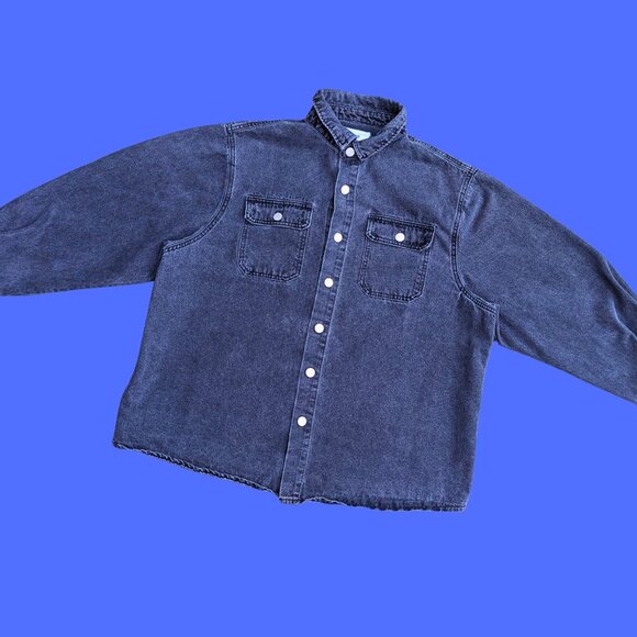 SOLD Handmade, Upcycled The Blues Brothers Black Denim Jacket Size S - Picture 4 of 4